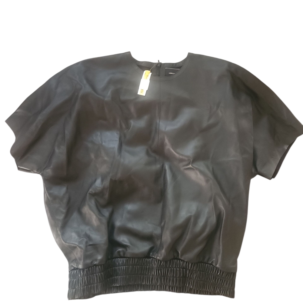Longchamp Emotionally Unavailable Black Lamb Leather Vest Jacket Limited XL